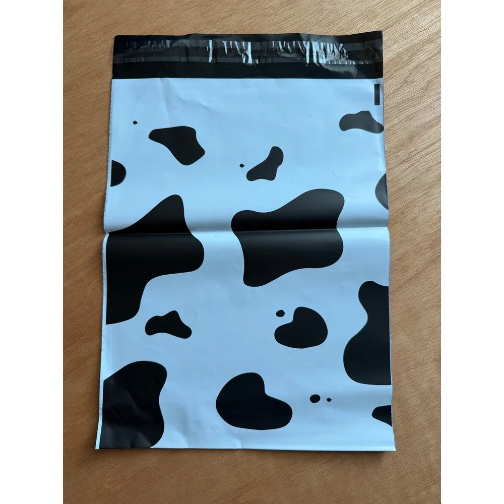 10x13 Cow Print Poly Mailer Bags Thank‎ You Shipping 25ct NEW Packaging office